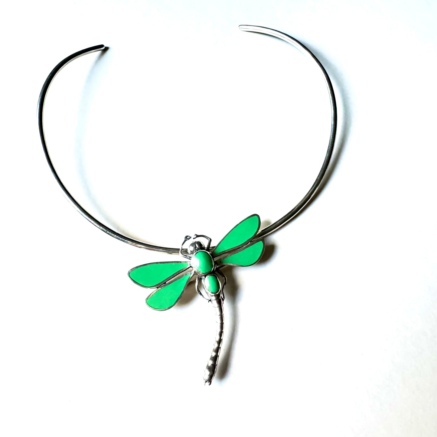 Ubud ~ 2 in 1 Dragonfly Necklace (Shell - Green)