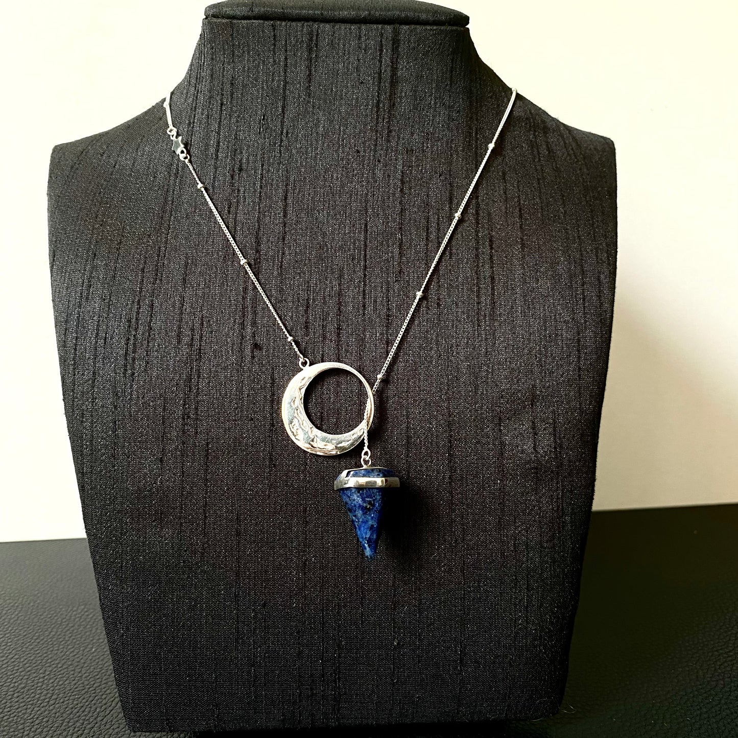 Jimbaran ~ Moon Necklace (Lapis Lazuli)