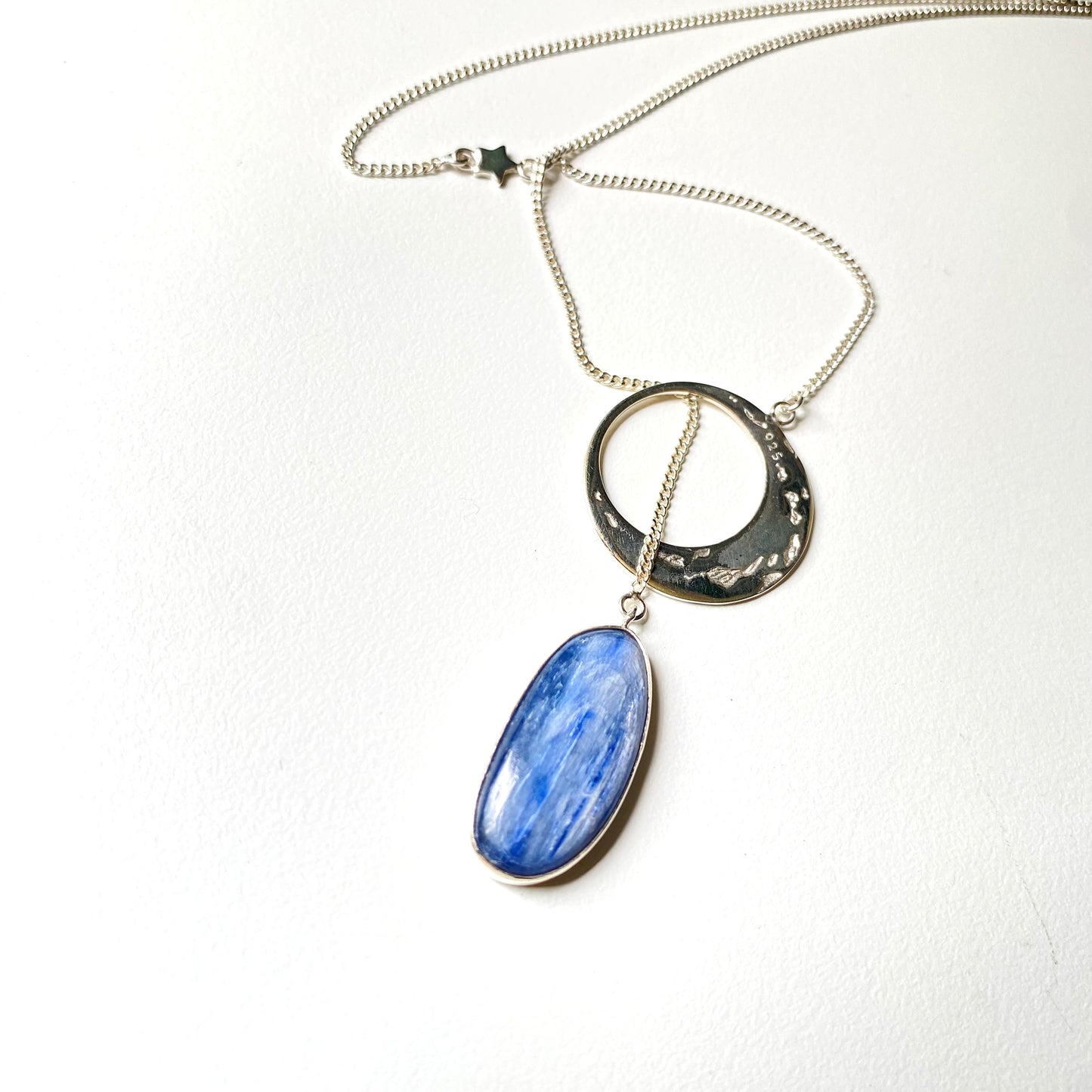 Jimbaran ~ Moon Necklace (Kyanite)